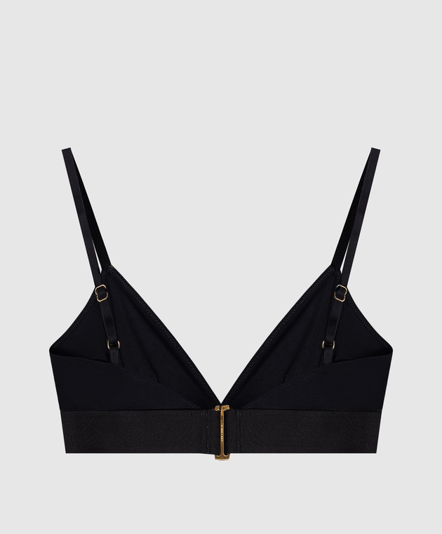 Tom Ford Чорний бралет з візерунком логотипа BRJ009JEX011 зображення 2