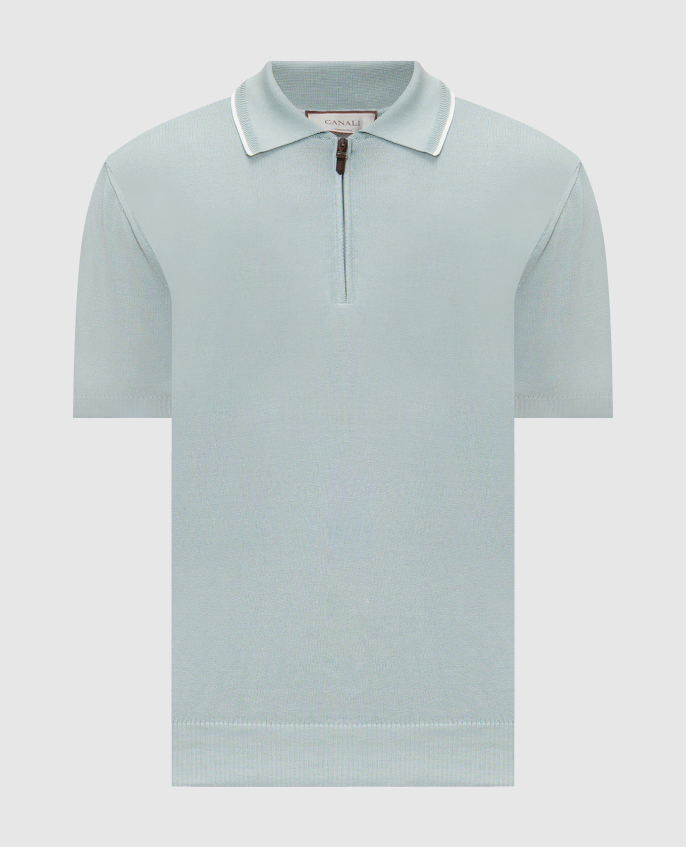 Зеленое поло из хлопка