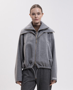 Max Mara Sportmax Серая куртка EMIRO из шерсти SPXEMIRO