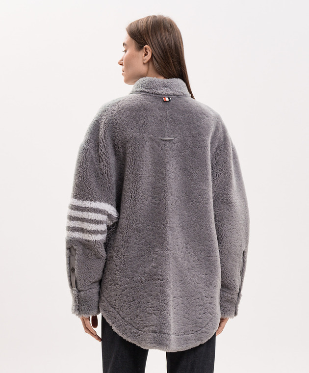 Thom Browne Сіра дублянка FLL122C02821 зображення 4