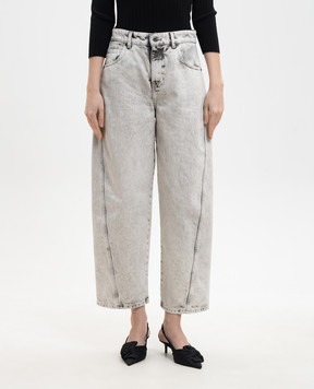 Solotre Серые джинсы мом M1AB0158