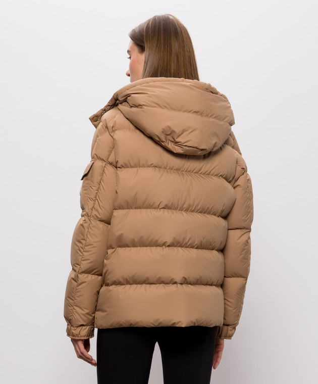 Moncler Бежевий пуховик Maya 70 L20931A0016254A81 зображення 4
