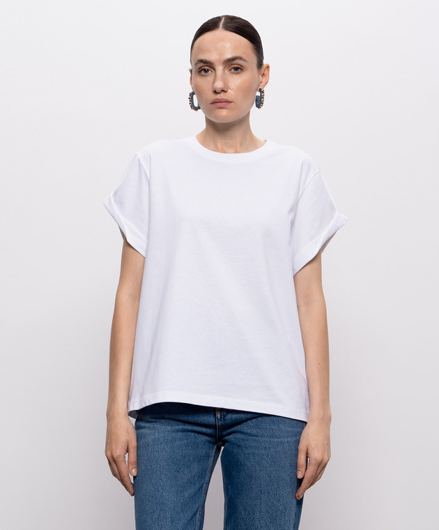 Victoria Beckham Біла футболка Tilly 1226JTS007471A зображення 3