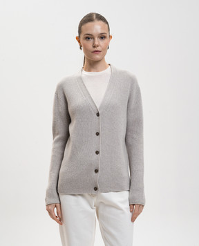 The Row Сірий кардиган Maser з кашеміру 10428Y556