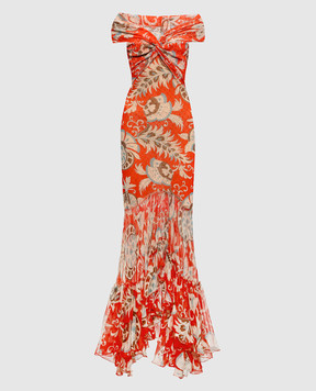 Etro Красное платье в принт WRHA062299IAS71