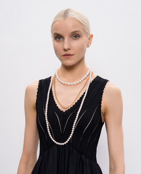 Madreperla Розовые многослойные бусы 212306