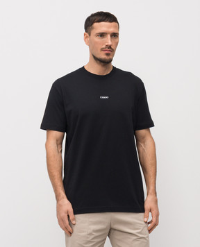 Iceberg Чорна футболка з контрастною вишивкою логотипа F0456325