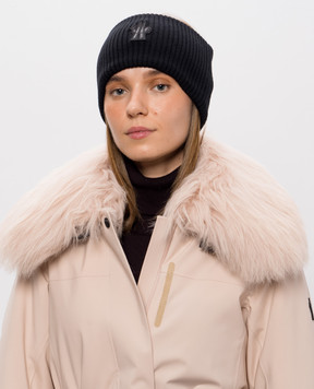 Moncler Grenoble Чорна пов'язка з вовни L20983B00002M1131