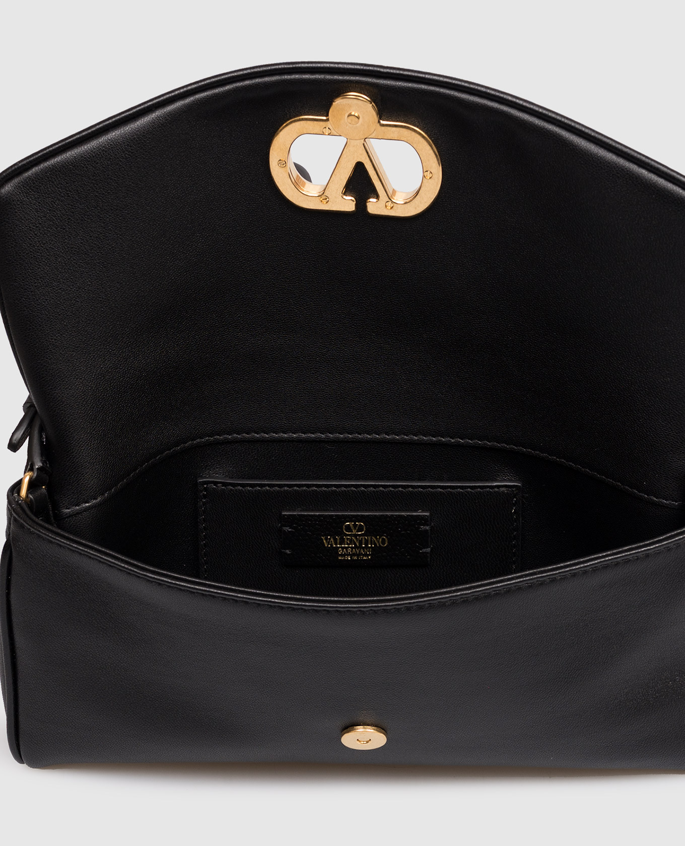 Valentino Чорна шкіряна сумка DeVain 8W0B0T31ABM зображення 6