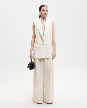 Peserico Штани з льону кольору айворі P0422202606