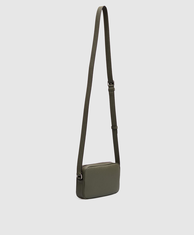 Valentino Шкіряна сумка кросс-боди кольору хакі VLogo 9Y2P0AW7UAG зображення 3