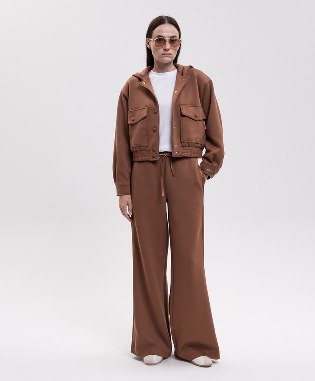 Twinset Коричневая спортивная куртка 262TT2342 изображение 2