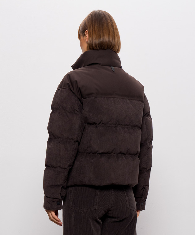 Mackage Коричневый вельветовый пуховик Brigit BRIGITCDYw изображение 4