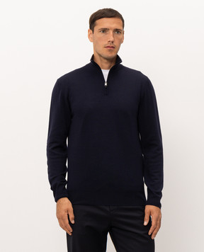 Canali Синий джемпер из шерсти MK02481C0015