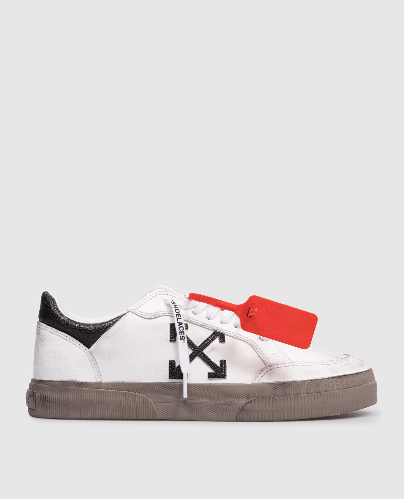 

Белые кожаные кроссовки Vulc Low с винтажным эффектом, Белый, Кроссовки