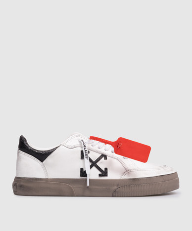 Белые кожаные кроссовки Vulc Low с винтажным эффектом