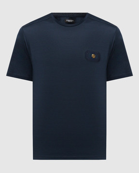 Stefano Ricci Синяя футболка с логотипом MNH6104960TE0001