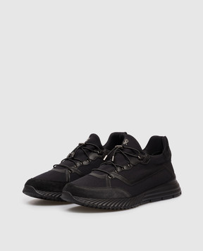 Stefano Ricci Черные кроссовки с монограммой логотипа UV689G2402TSDPWY