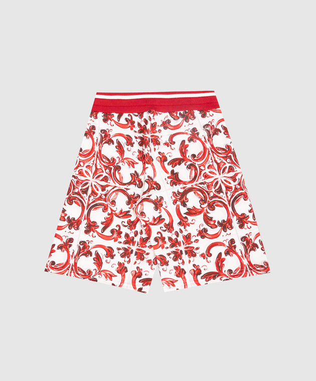 Dolce&Gabbana Дитячі шорти в принт Майоліка L4JQR4II7KU814 зображення 2