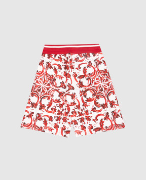 Dolce&Gabbana Дитячі шорти в принт Майоліка L4JQR4II7KU814