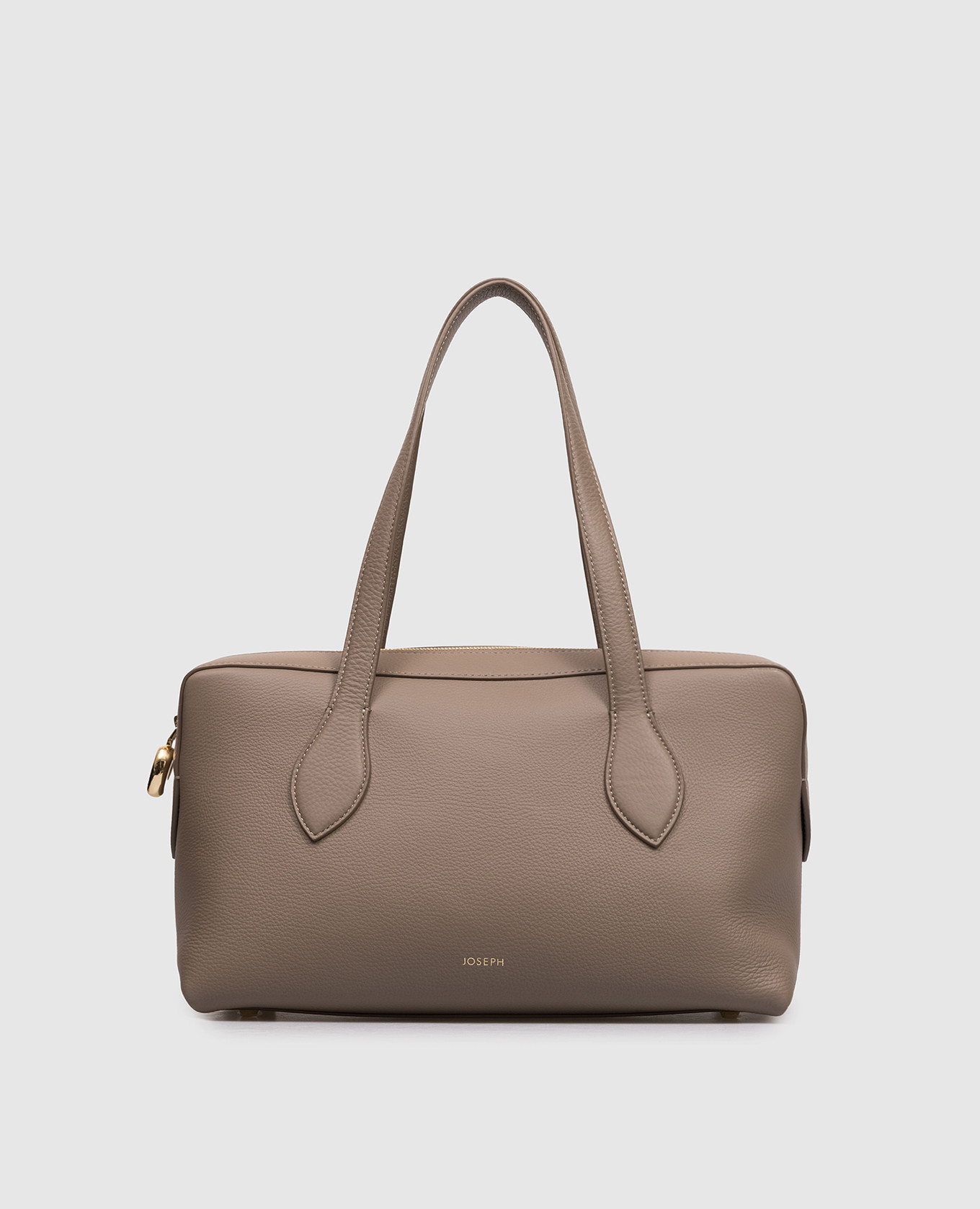 Бежевая кожаная сумка Loaf