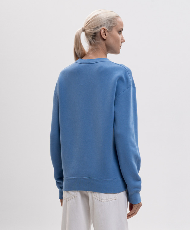 JW Anderson Голубой свитшот с вышивкой монограммы JW0298PG1905 изображение 4