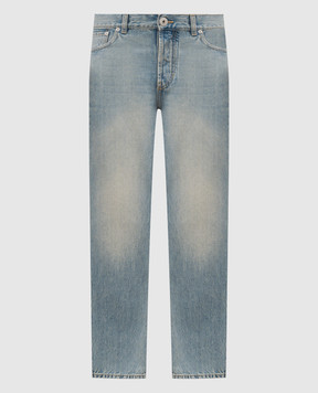 Alexander McQueen Блакитні джинси з патчем логотипа 845485QYABU