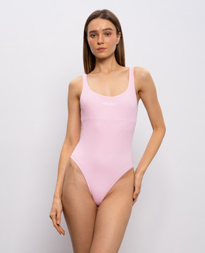 Versace Рожевий купальник з логотипом 10231621A17152