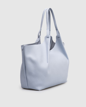 Gianni Chiarini Голубая кожаная сумка-тоут Dua BS9720RNGDBLTU