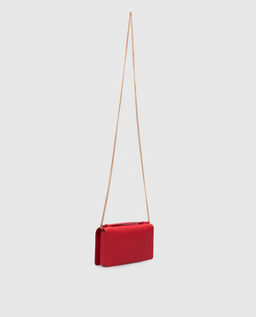 Valentino Красный кожаный клатч VLogo 9W2P0AU1SNP