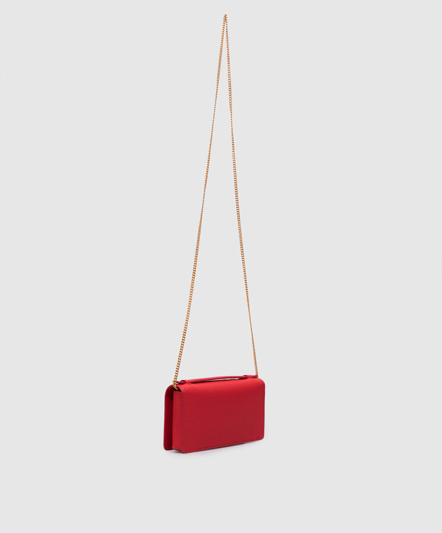 Valentino Красный кожаный клатч VLogo 9W2P0AU1SNP изображение 3