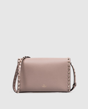 Valentino Бежевая кожаная сумка Rockstud 8W0B0181VSF