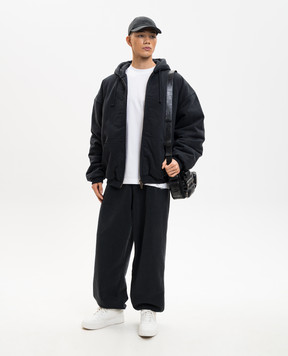 Vetements Чорна утеплена спортивна куртка ME76BJ005B