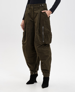 Dolce&Gabbana Штани карго кольору хакі FTDF3THUMS8