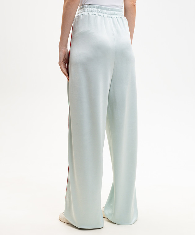 Off-White Голубые спортивные брюки с принтом логотипа 2CJ008S26JER001 изображение 4