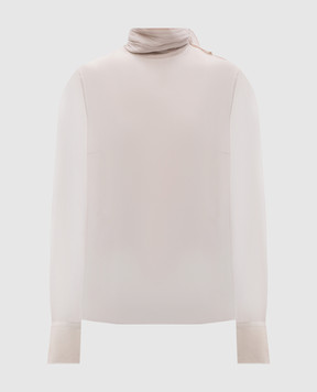 Brunello Cucinelli Белая блуза из шелка MF940ED814