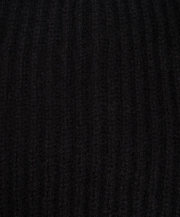 Allude Черная шапка из кашемира с отворотом 26511244 изображение 4