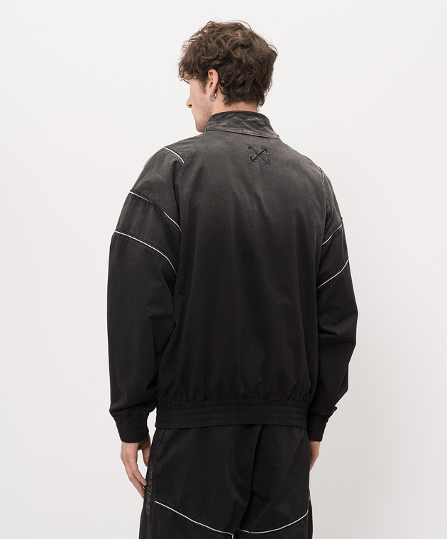Off-White Черная спортивная куртка 44MBD05MS26F002 изображение 4