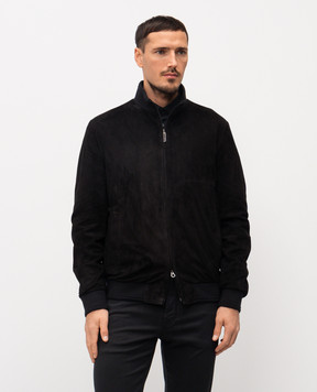 Stefano Ricci Чорна замшева куртка M7J5100290SUEJI3