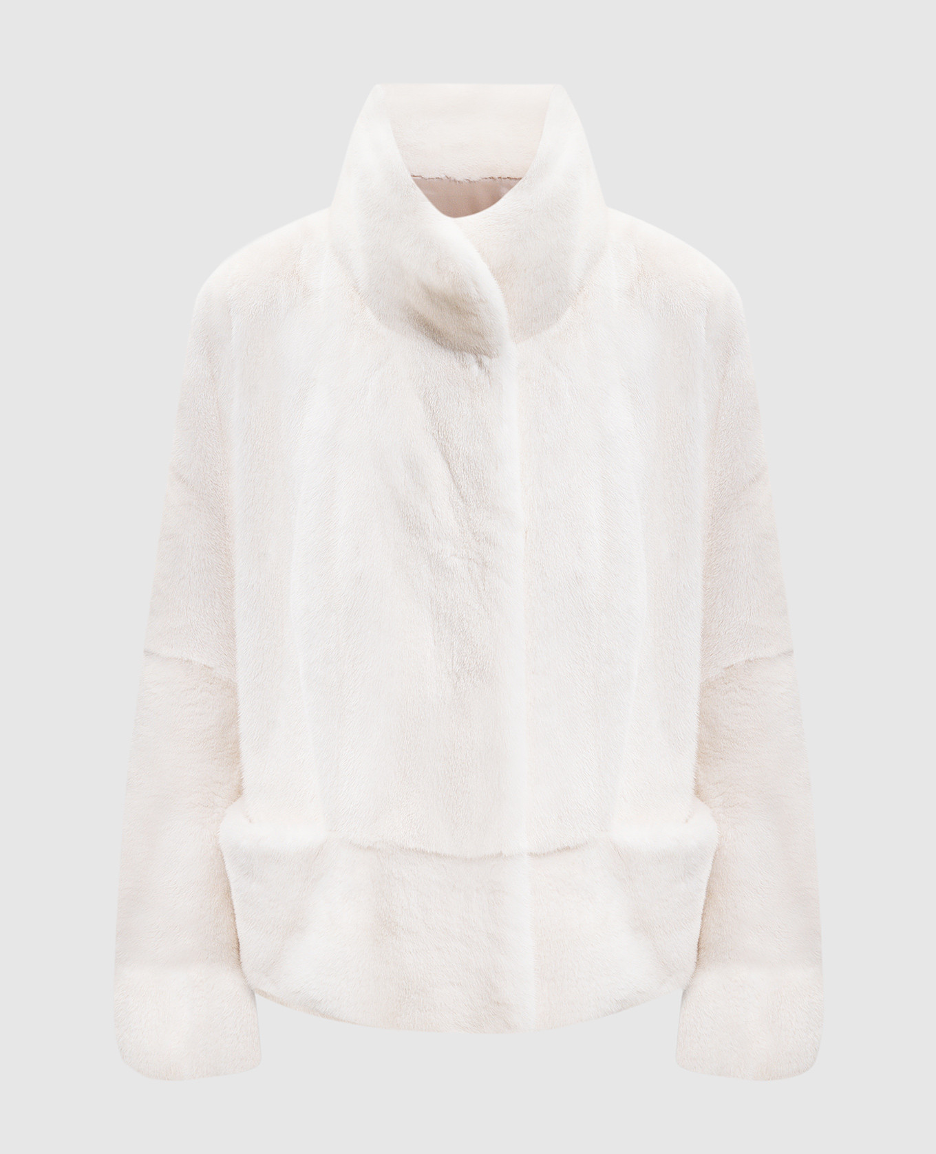 

Белая шуба из меха норки, Белый, Шубы