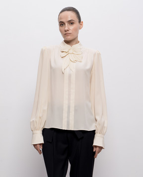 Valentino Бежева блуза із шовку 8B0AEBX021B