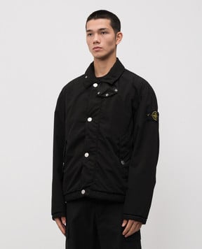 Stone Island Чорна куртка з логотипом K2S15Q100015S0042
