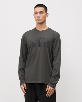 C.P. Company Лонгслів з логотипом кольору хакі MTS724A005100W