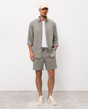 Sease Зелена сорочка з коноплі SI030TN359