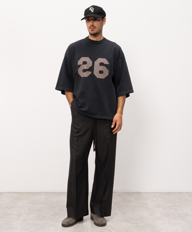 Fear of God Черная футболка с принтом FG9M109958HWJ изображение 2