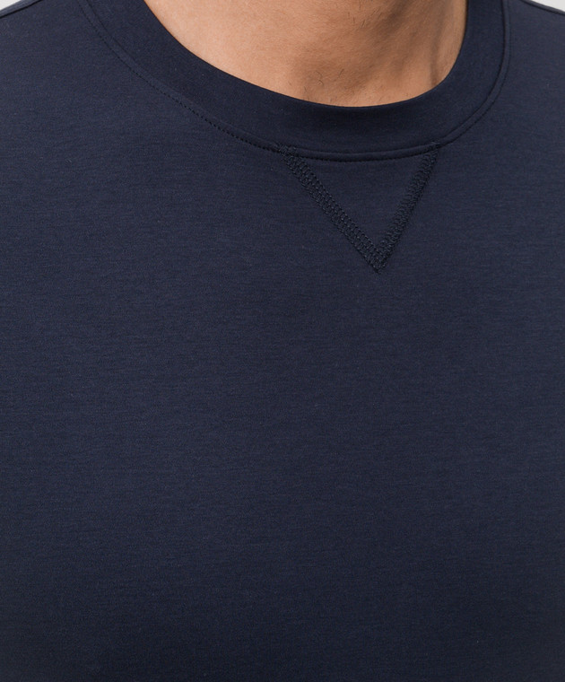 Doriani Cashmere Синя футболка 863J59 зображення 5