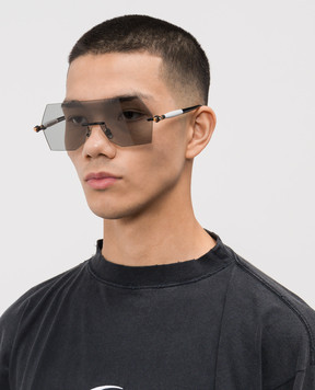 Kuboraum Чорні сонцезахисні окуляри P90 KRSP90BMGY00002F