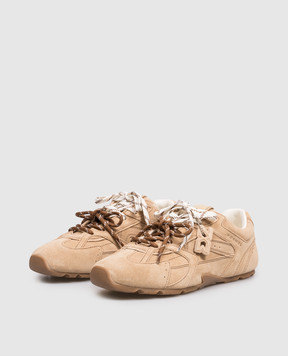 Naked Wolfe Бежевые замшевые кроссовки Atlas ATLAS