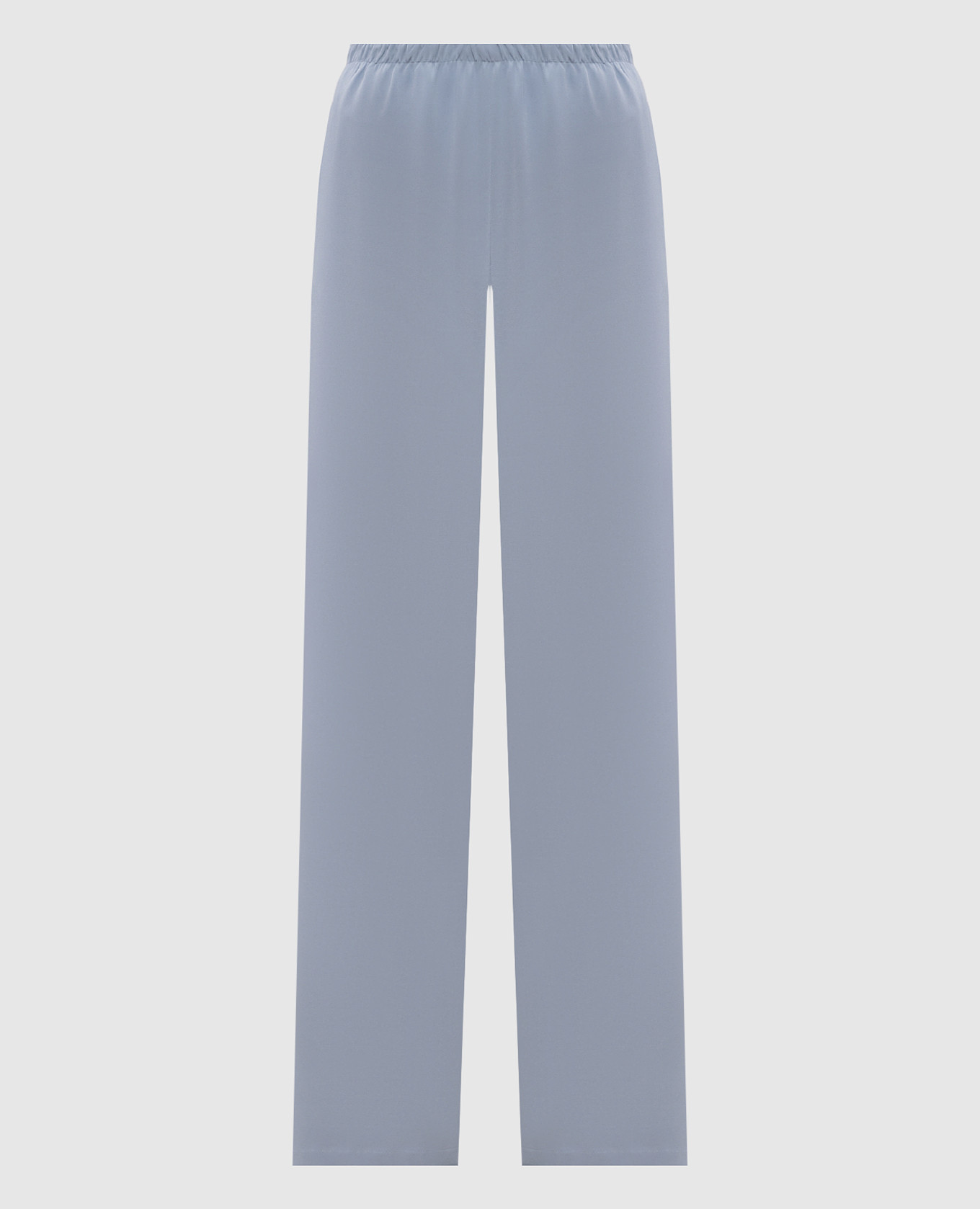 Голубые брюки MAGA из шелка