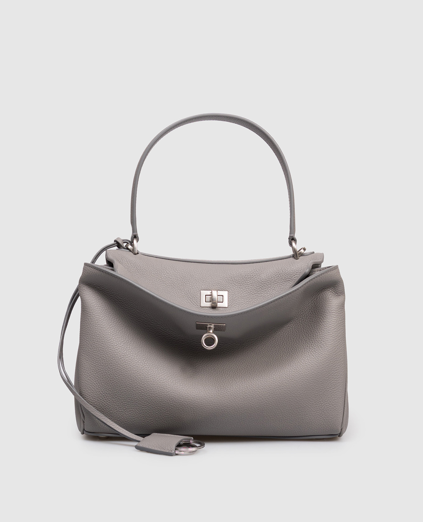 

Серая кожаная сумка Rodeo, Серый, Сумки на плечо